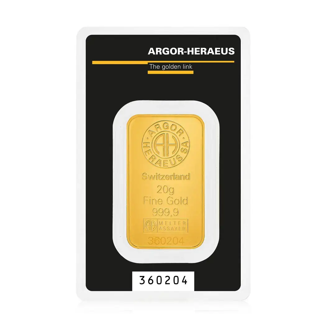 argor-heraeus 20g 999.9 investiciono zlato