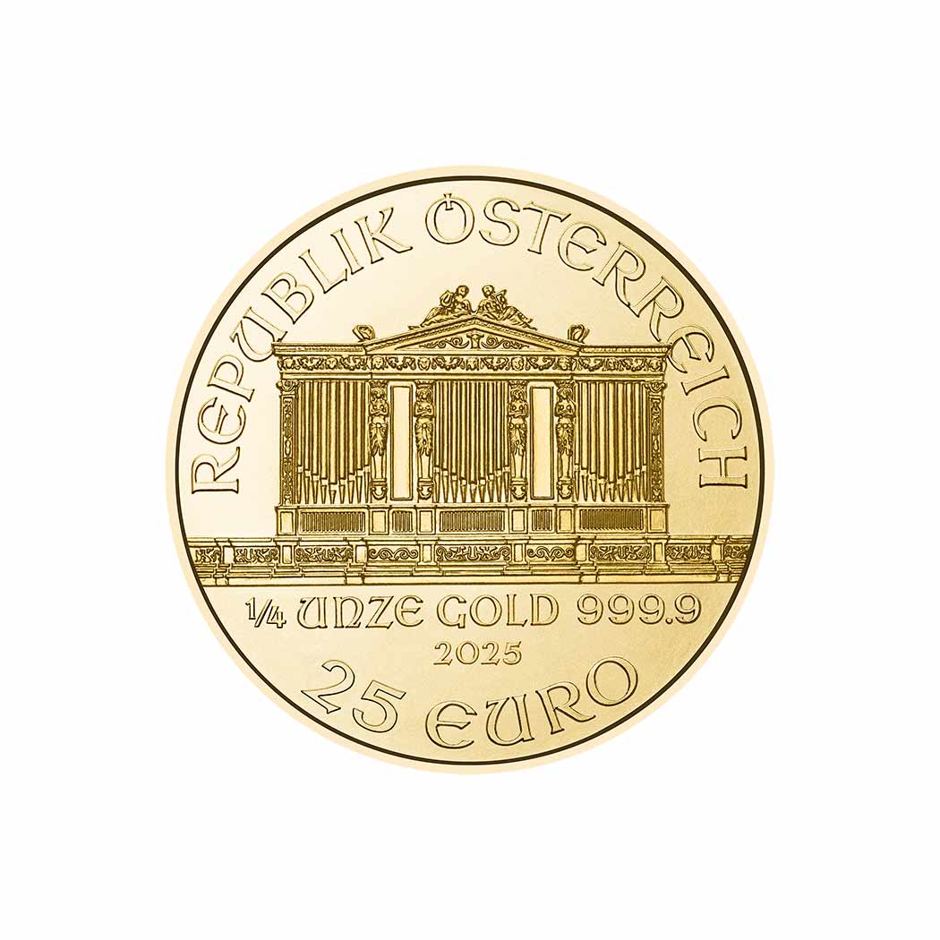 Muenze Oesterreich, Bečka Filaharmonija dukat, 1/4 unce