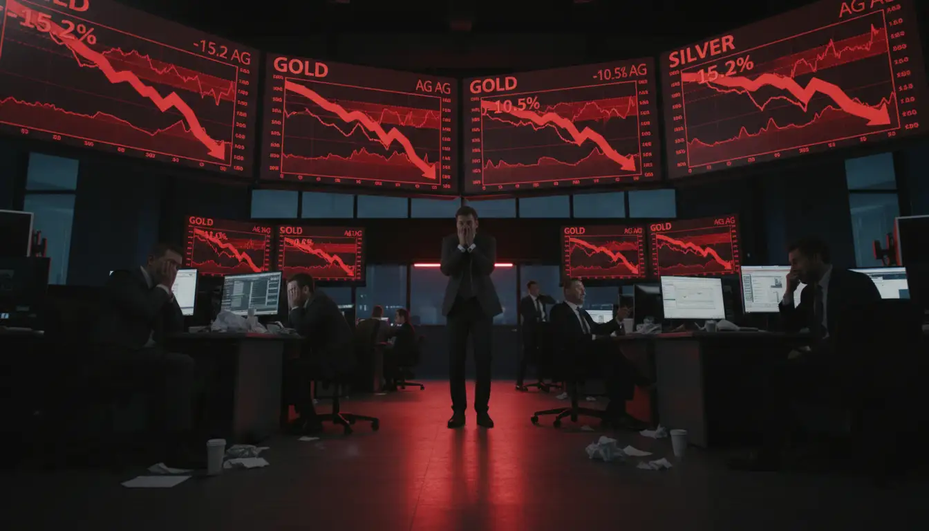 Oštar pad cena zlata i srebra: tržišta plemenitih metala pod pritiskom jačeg dolara