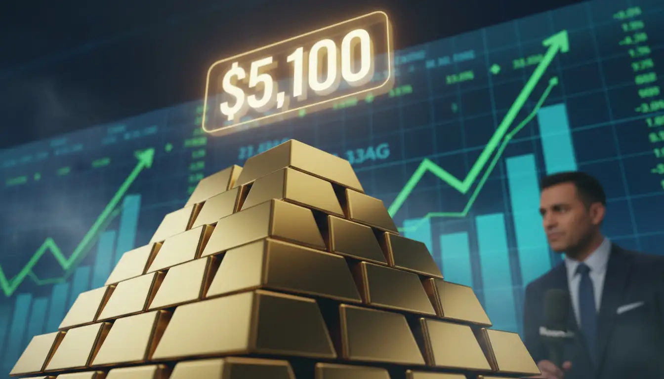 Zlato probija $5,100: PCE podaci i odluka Vrhovnog suda pokreću metalski rally