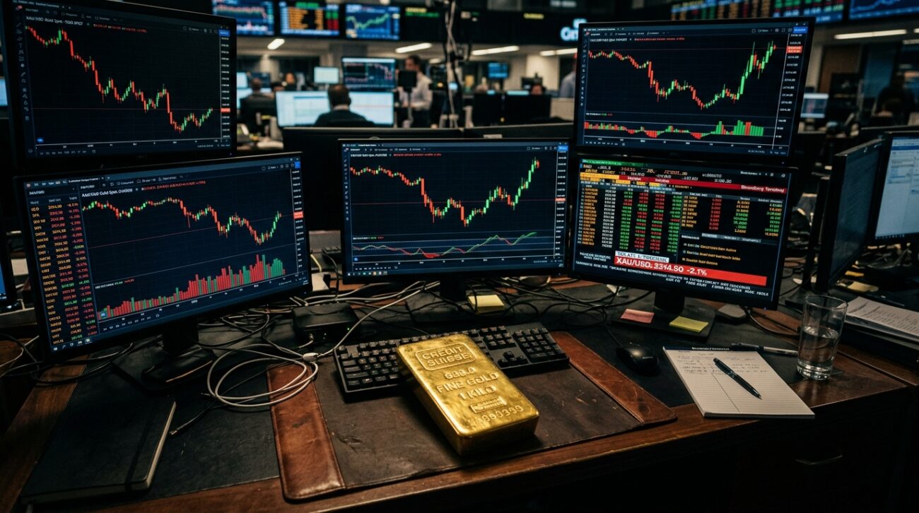 Zlato se srušilo na četvoromesečni minimum, pa skočilo za 400 dolara u nekoliko sati