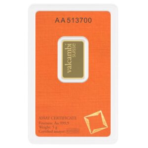 Valcambi 5g zlatna poluga