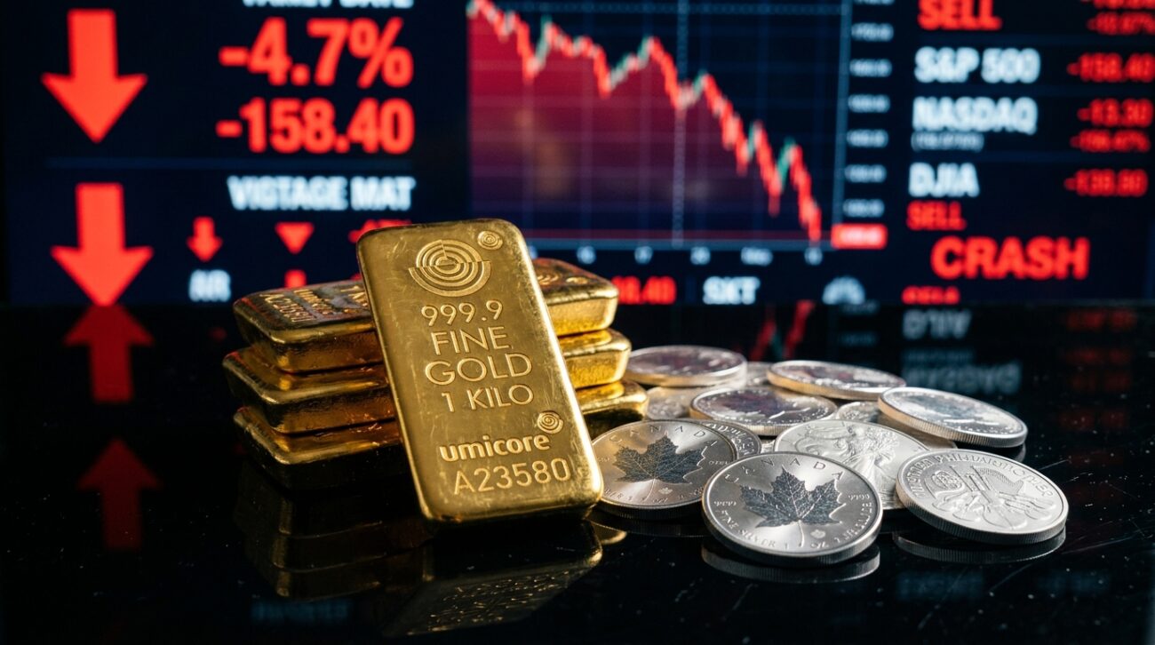 Zlato i srebro pod snažnim pritiskom: Jači dolar i rast prinosa obveznica ruše cene plemenitih metala