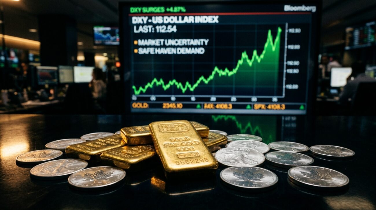 Dolar probija otpor, zlato i srebro pod pritiskom: Plemeniti metali na udaru trojne pretnje