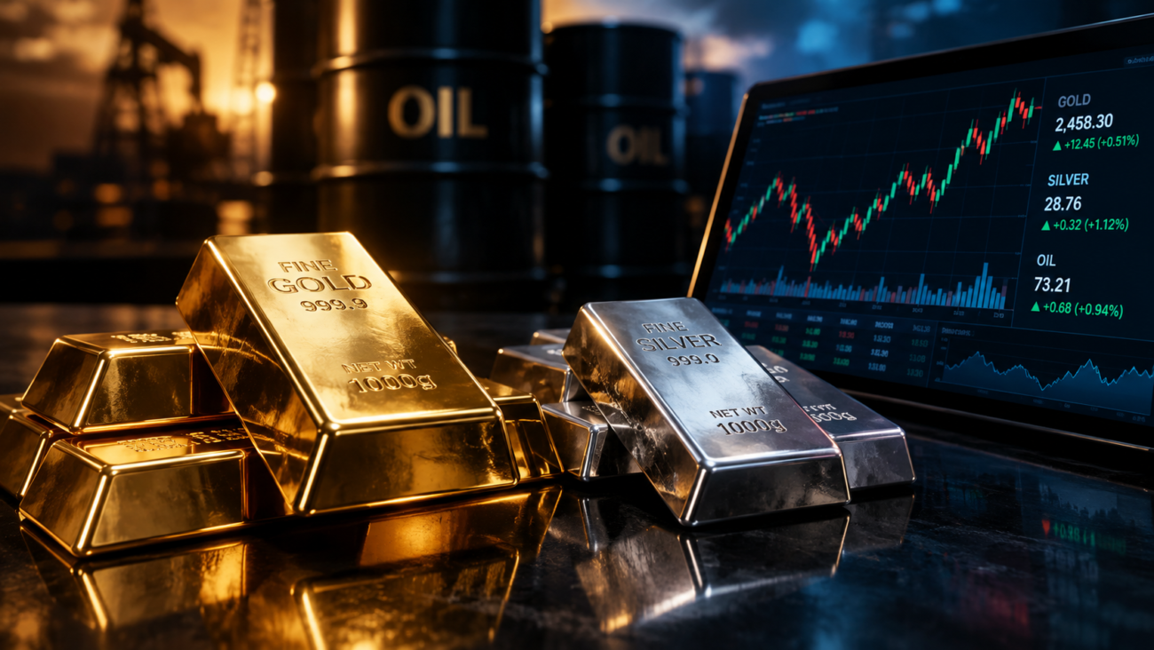 Zlato posustaje pred naftnim šokom i prinosima od 5%, dok srebro traži tlo pod nogama