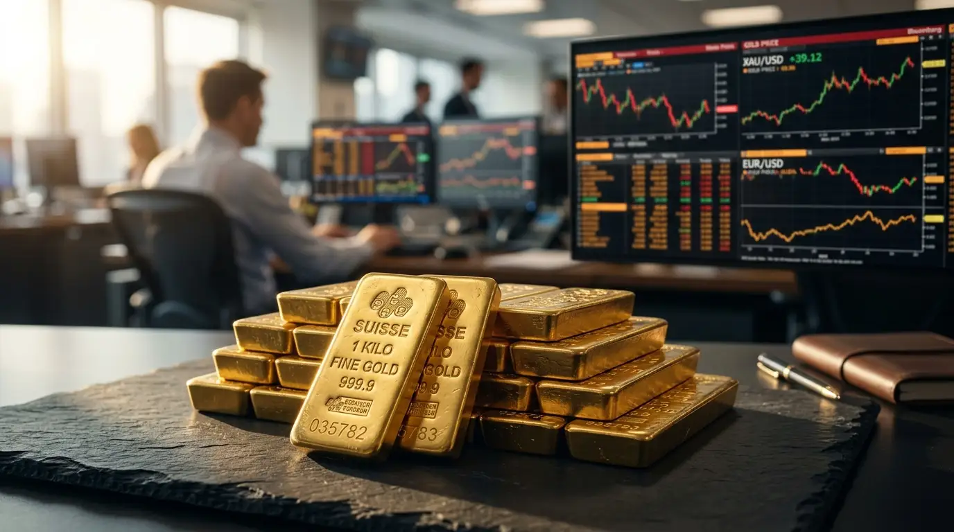 Zlato konsoliduje dobitke dok dolar slabi: Rast zaustavljen ispod nivoa od 4.450 dolara