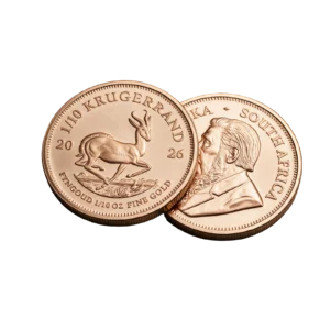 Krugerrand 1/10 oz &mdash; avers i revers