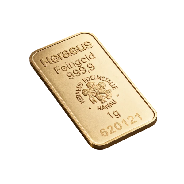 Zlatna poluga 1 g Heraeus