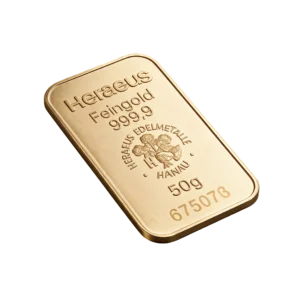 Heraeus &mdash; zlatna poluga 50 g