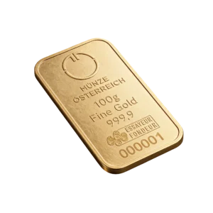 M&uuml;nze &Ouml;sterreich &mdash; zlatna poluga 100 g